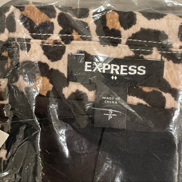 Express Leopard Boyfriend Blazer NWT Small - Picture 7 of 8